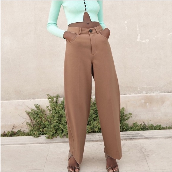 ZARA Wide Leg Pants - Picture 2 of 13